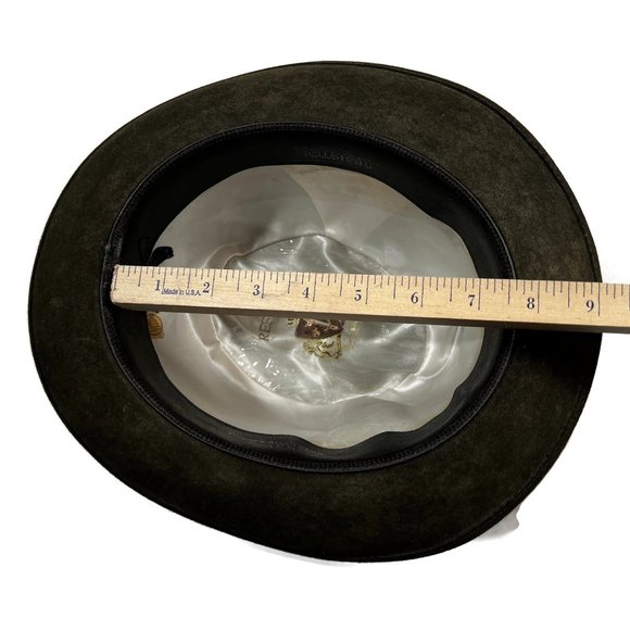 Resistol Self Conforming Long Oval Cowboy Hat Brown Tanners Idaho Fedora - Picture 15 of 16